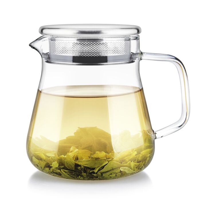 Tea Pot, Glass. Ceylon One-Touch Glass Tea Maker