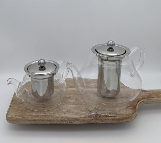 Tea Pot, Glass. Acopa Azalea Teapot - 42 oz