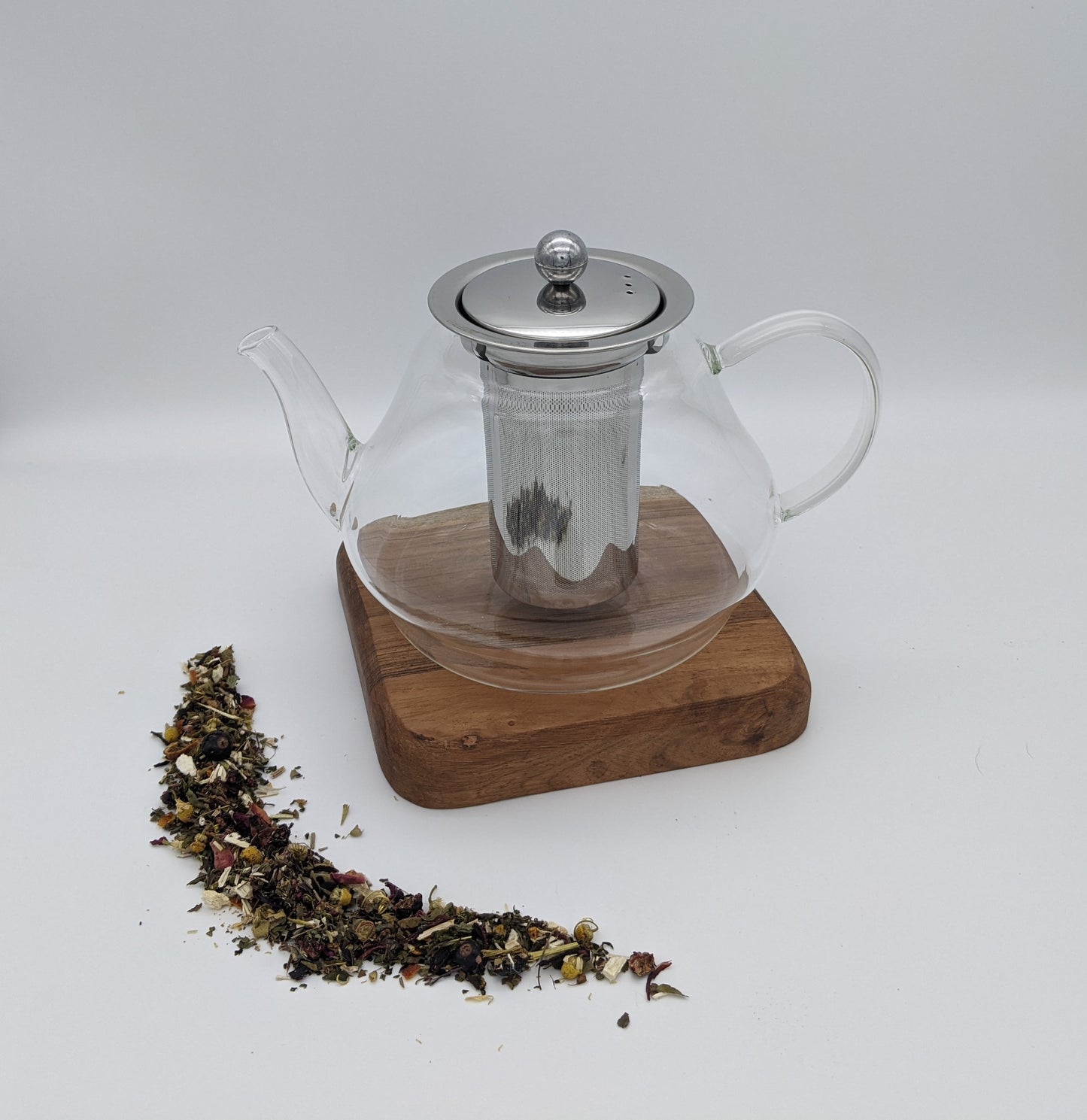 Tea Pot, Glass. Acopa Azalea Teapot - 42 oz