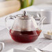 Tea Pot, Glass. Acopa Azalea Teapot - 42 oz