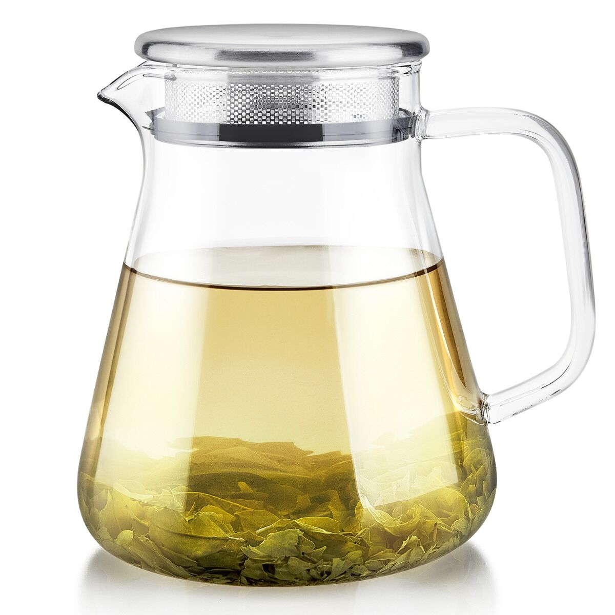 Acopa Azalea 42 oz. Glass Teapot with Stainless Steel Infuser