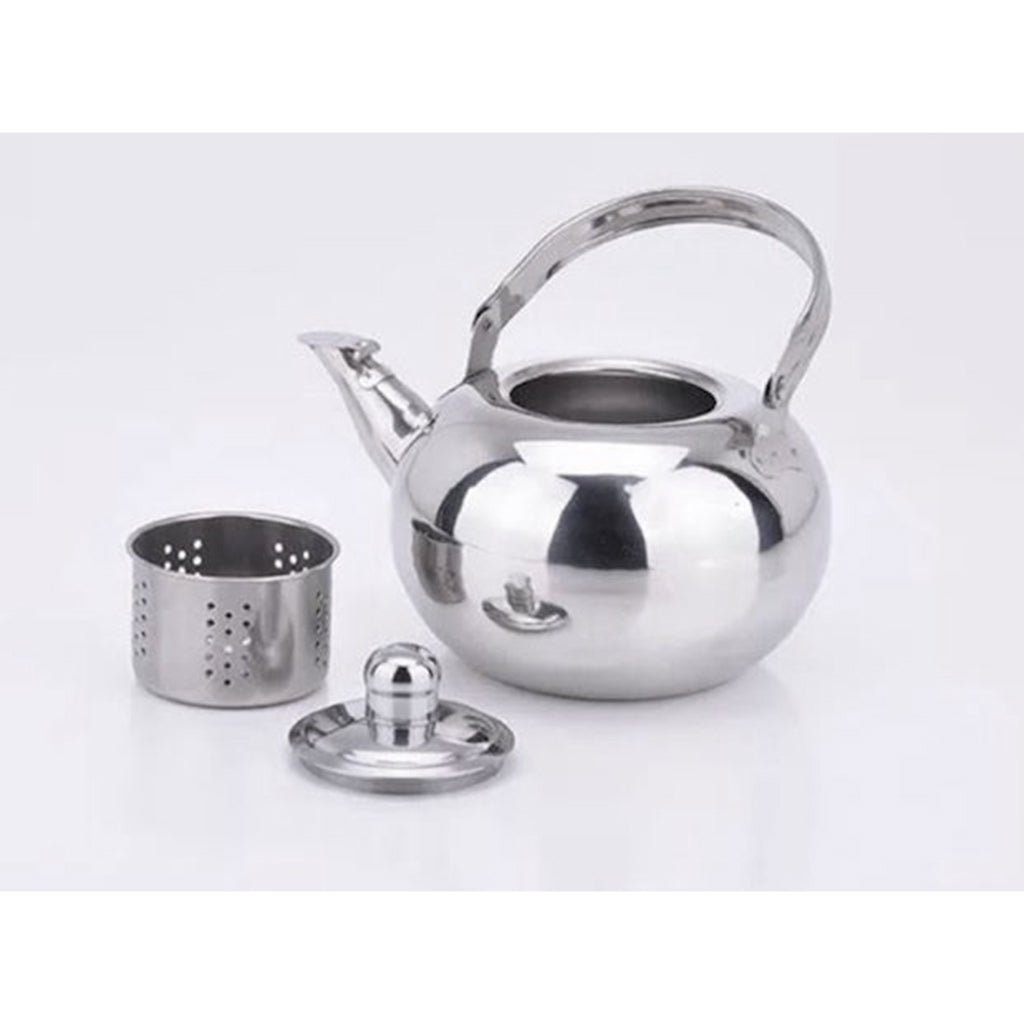 Tea Pot, Stainless Steel. Lightweight with Removable Infuser. 1.6L
